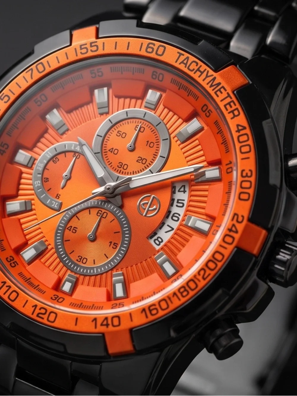 Men's Orange Chronograph Swim Watch